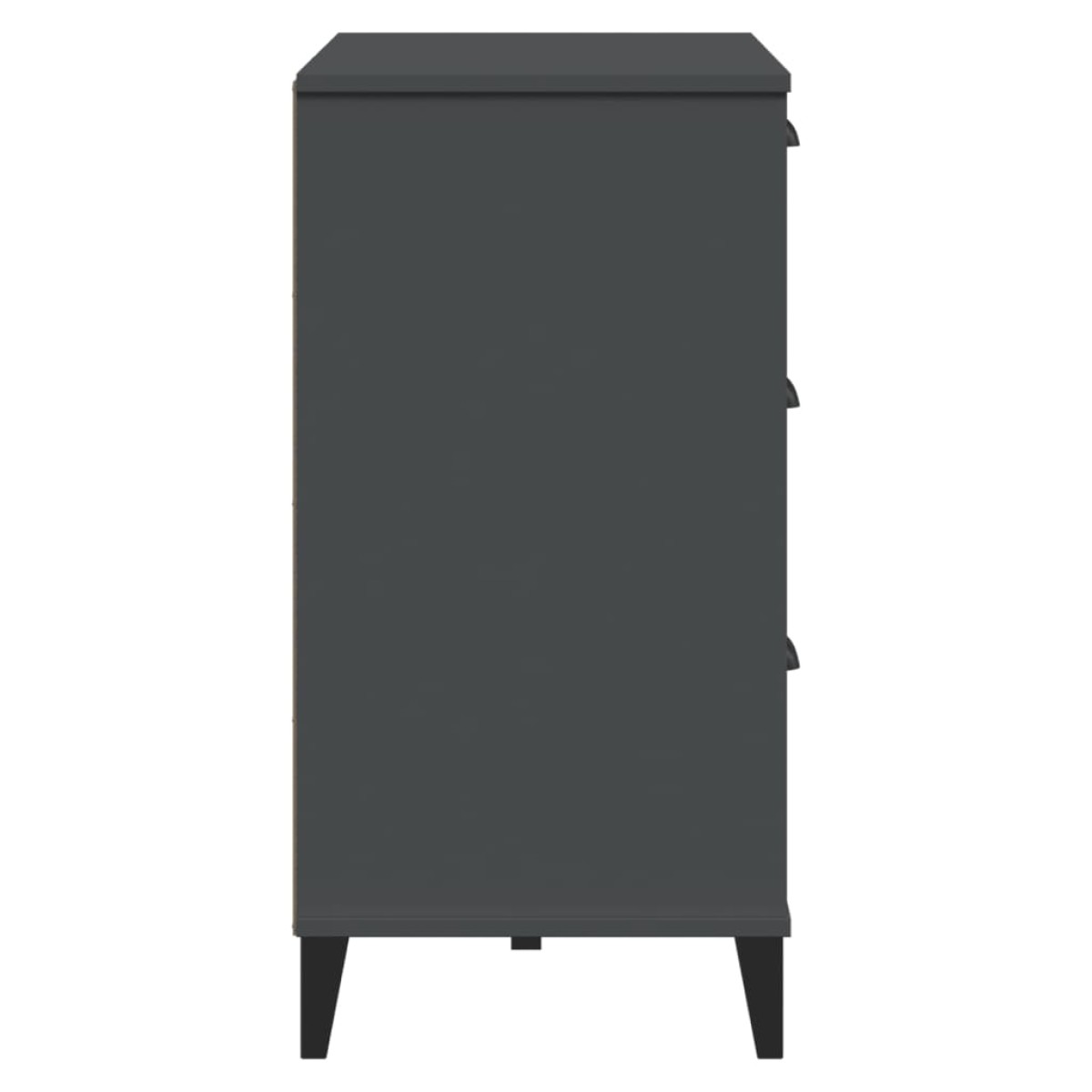 vidaXL Μπουφές VIKEN Ανθρακί Γκρι 80x40x80 εκ. από Επεξεργασμένο Ξύλο
