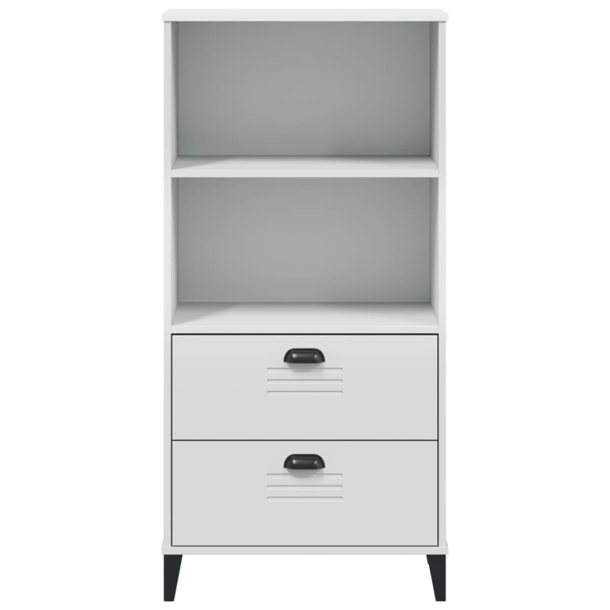 vidaXL Βιβλιοθήκη VIKEN Λευκή 60x35x123 εκ. από Επεξεργασμένο Ξύλο