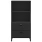 vidaXL Βιβλιοθήκη VIKEN Μαύρη 60x35x123 εκ. από Επεξεργασμένο Ξύλο