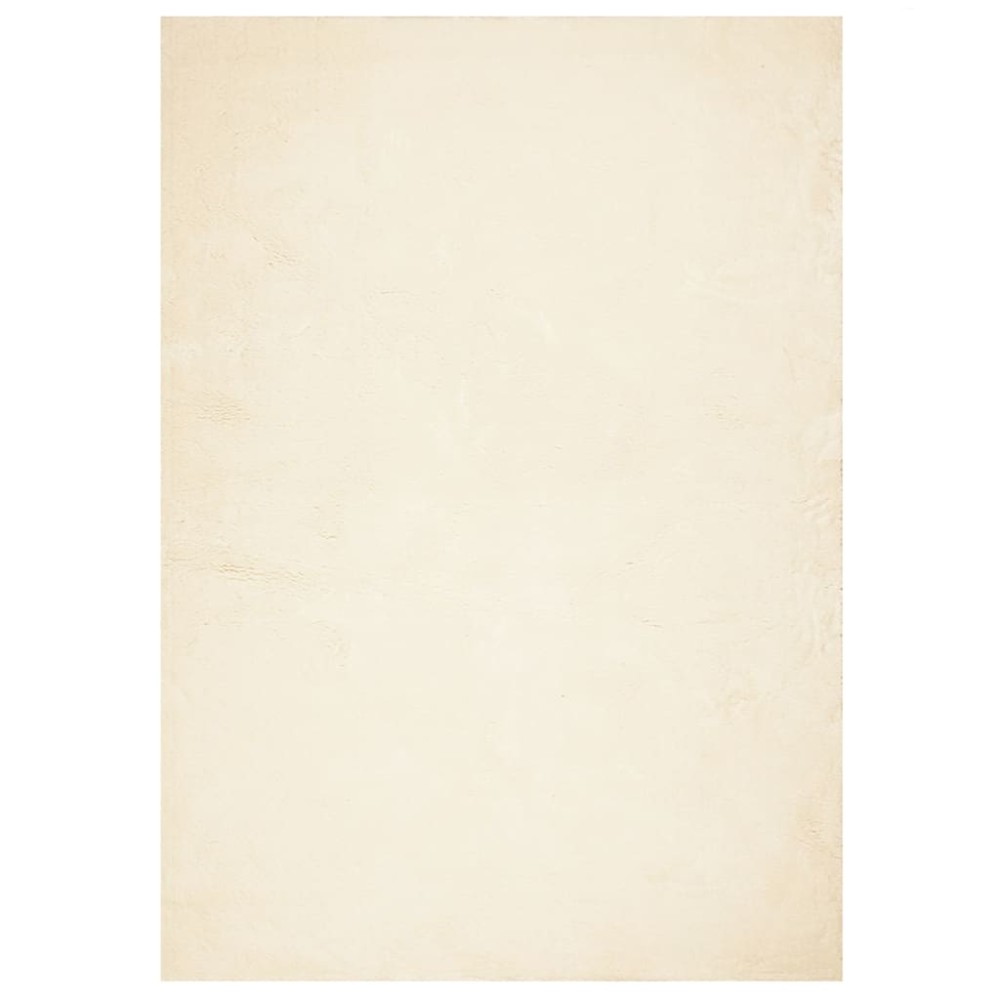vidaXL Χαλί HUARTE με Κοντό Πέλος Μαλακό/ Πλενόμενο Κρεμ 120x170 εκ.