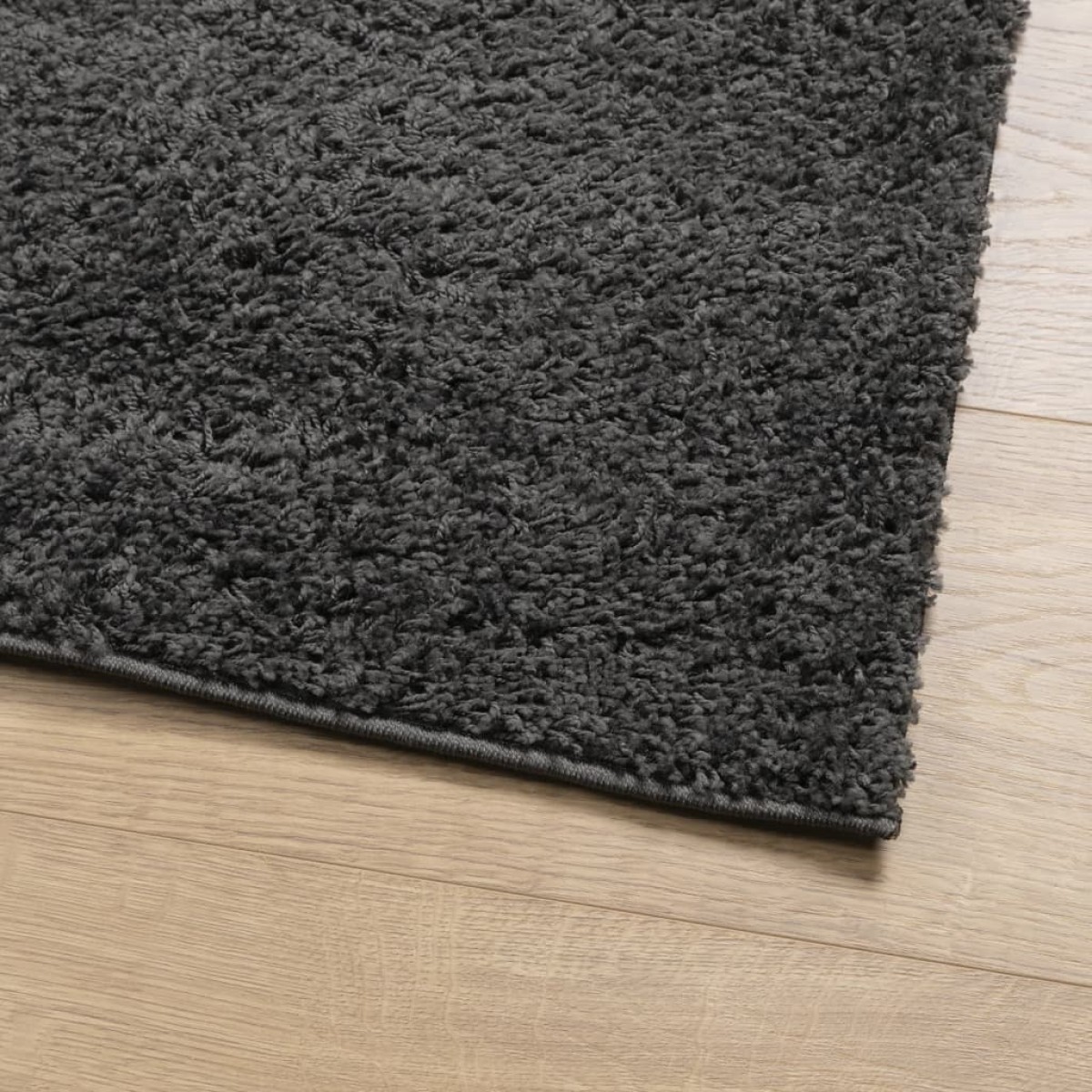 vidaXL Χαλί Shaggy με Ψηλό Πέλος Μοντέρνο Ανθρακί 120x170 εκ.