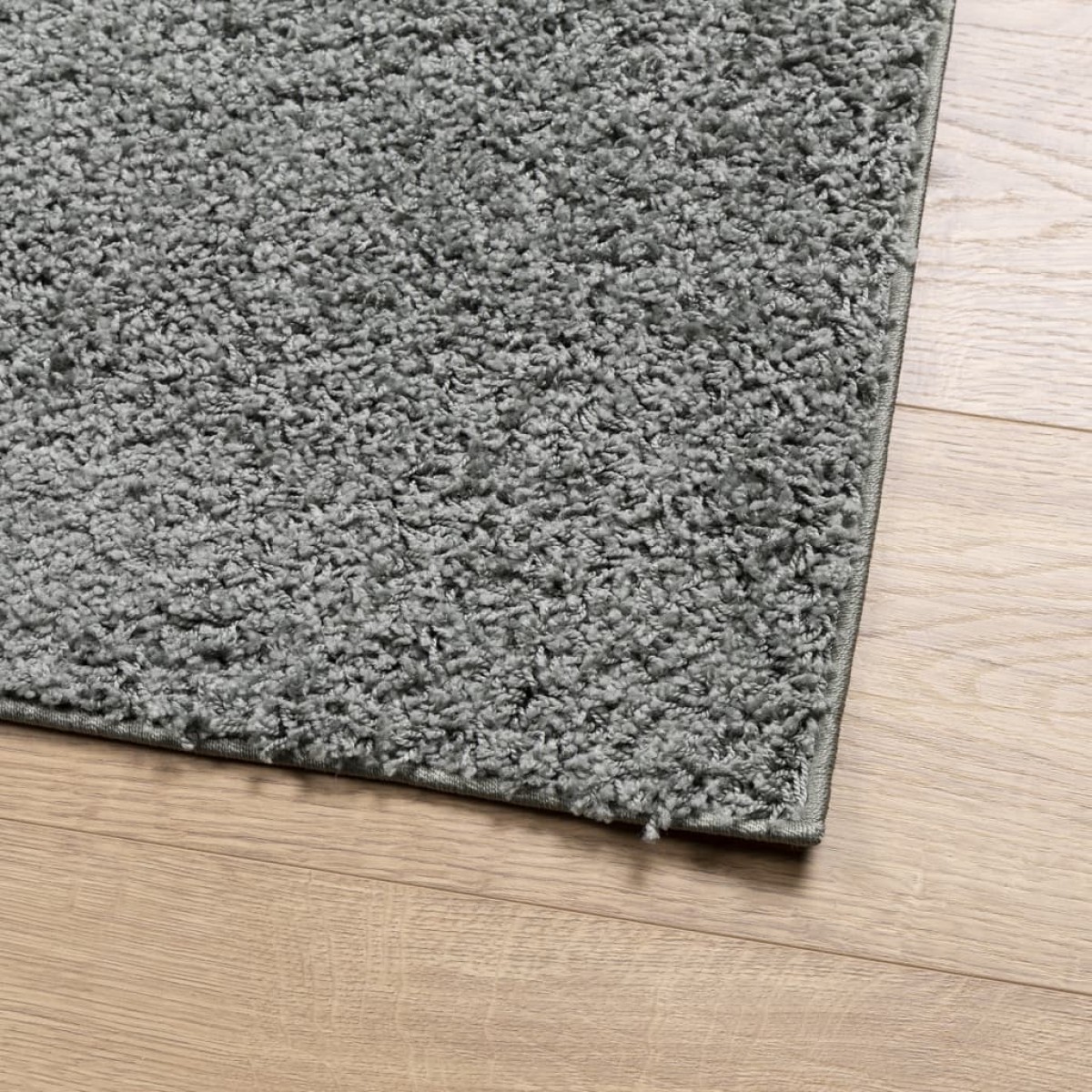 vidaXL Χαλί Shaggy PAMPLONA με Ψηλό Πέλος Μοντέρνο Πράσινο 160x160 εκ.