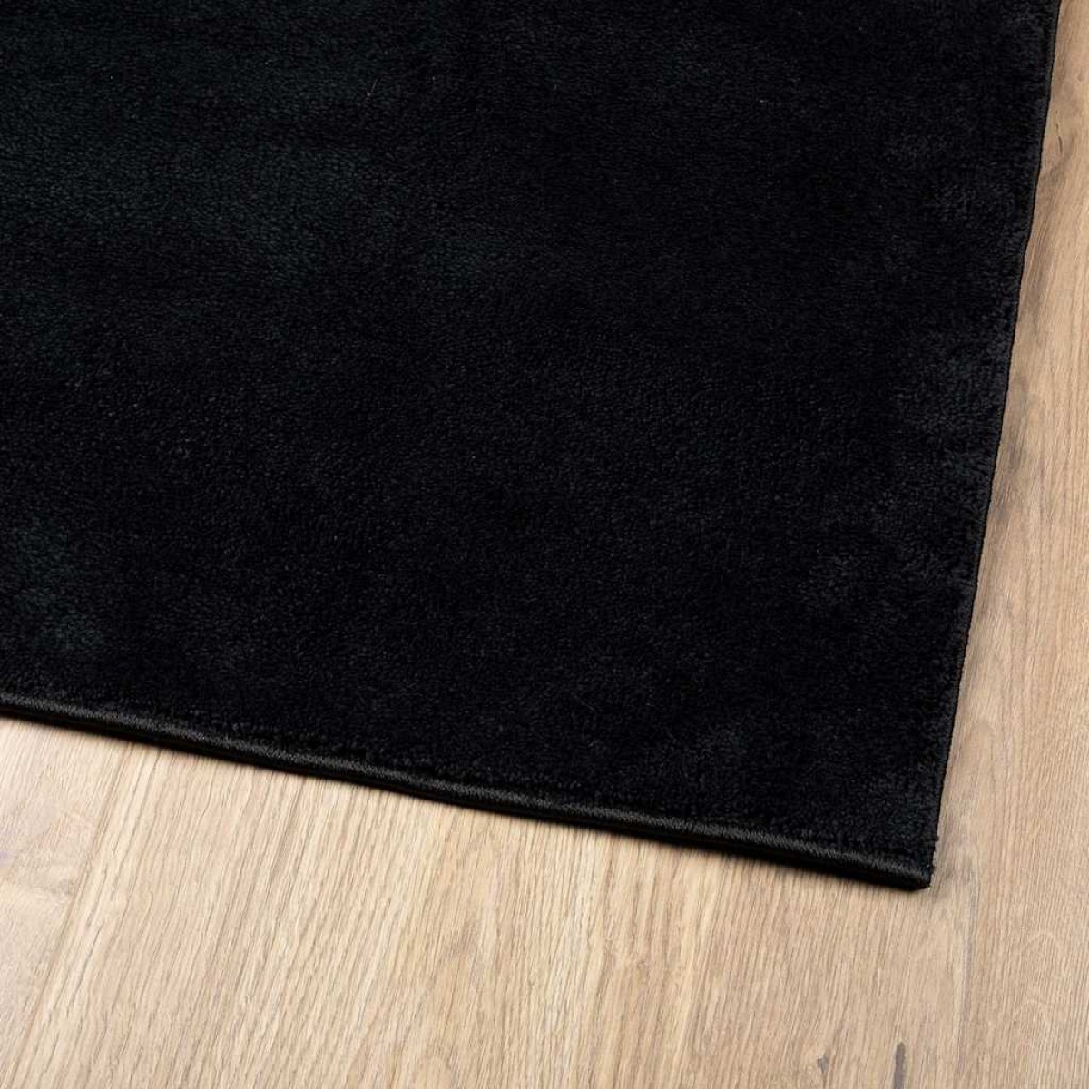 vidaXL Χαλί OVIEDO με Κοντό Πέλος Μαύρο 160 x 230 εκ.