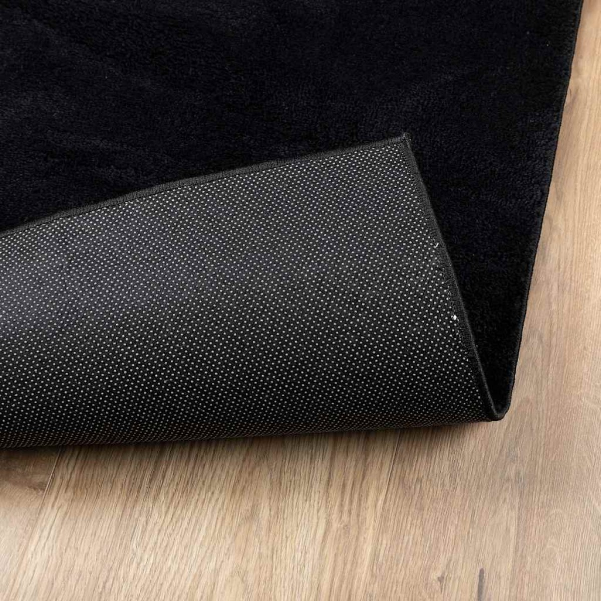 vidaXL Χαλί OVIEDO με Κοντό Πέλος Μαύρο 160 x 230 εκ.