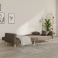 vidaXL Καναπές Κρεβάτι Διθέσιος Taupe Υφασμάτινος με Δύο Μαξιλάρια