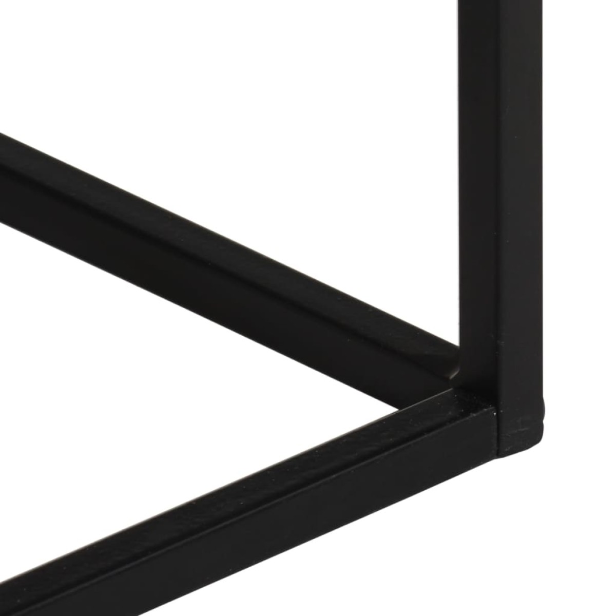 vidaXL Τραπέζι Κονσόλα 110x30x75 εκ. Μασίφ Ακατ. Ξύλο Μάνγκο/Σίδηρο