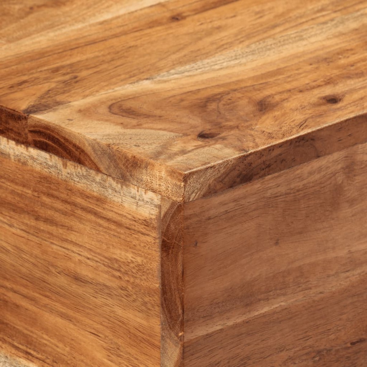 vidaXL Τραπέζι Κονσόλα 110 x 30 x 75 εκ. από Μασίφ Ξύλο Ακακίας/Σίδηρο