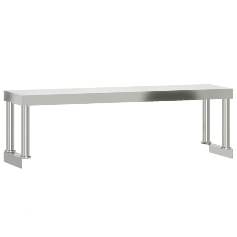vidaXL Ράφι Επιτραπέζιο για Πάγκο Εργασίας 110x30x35 εκ. Ανοξ. Ατσάλι