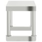 vidaXL Ράφι Επιτραπέζιο για Πάγκο Εργασίας 110x30x35 εκ. Ανοξ. Ατσάλι