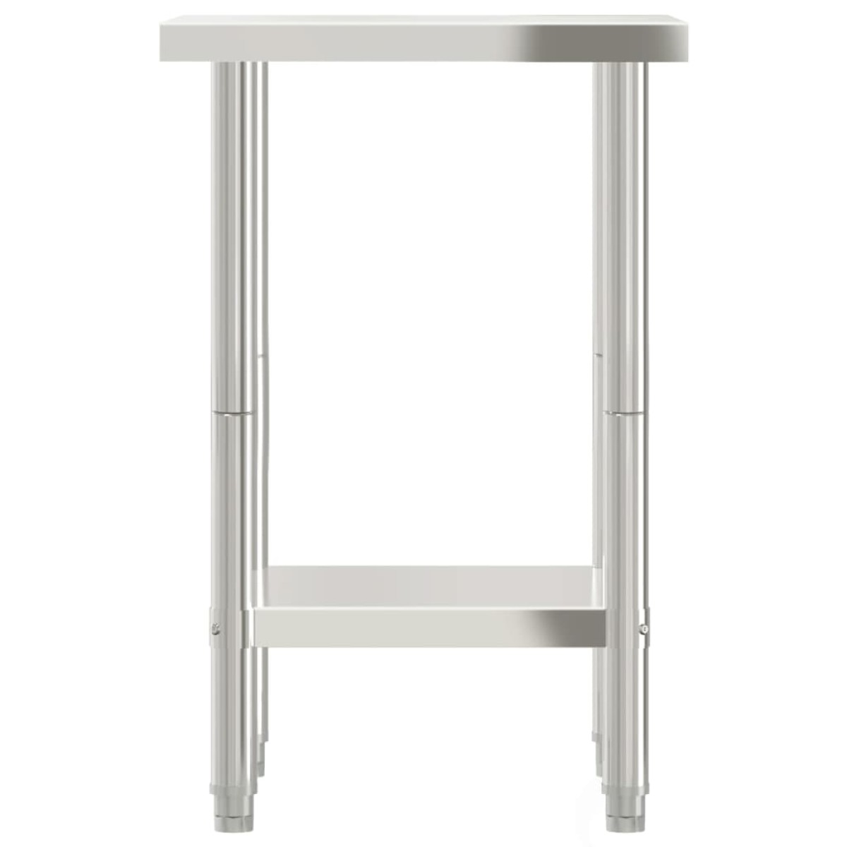 vidaXL Πάγκος Εργασίας Κουζίνας 55x55x85 εκ. από Ανοξείδωτο Ατσάλι