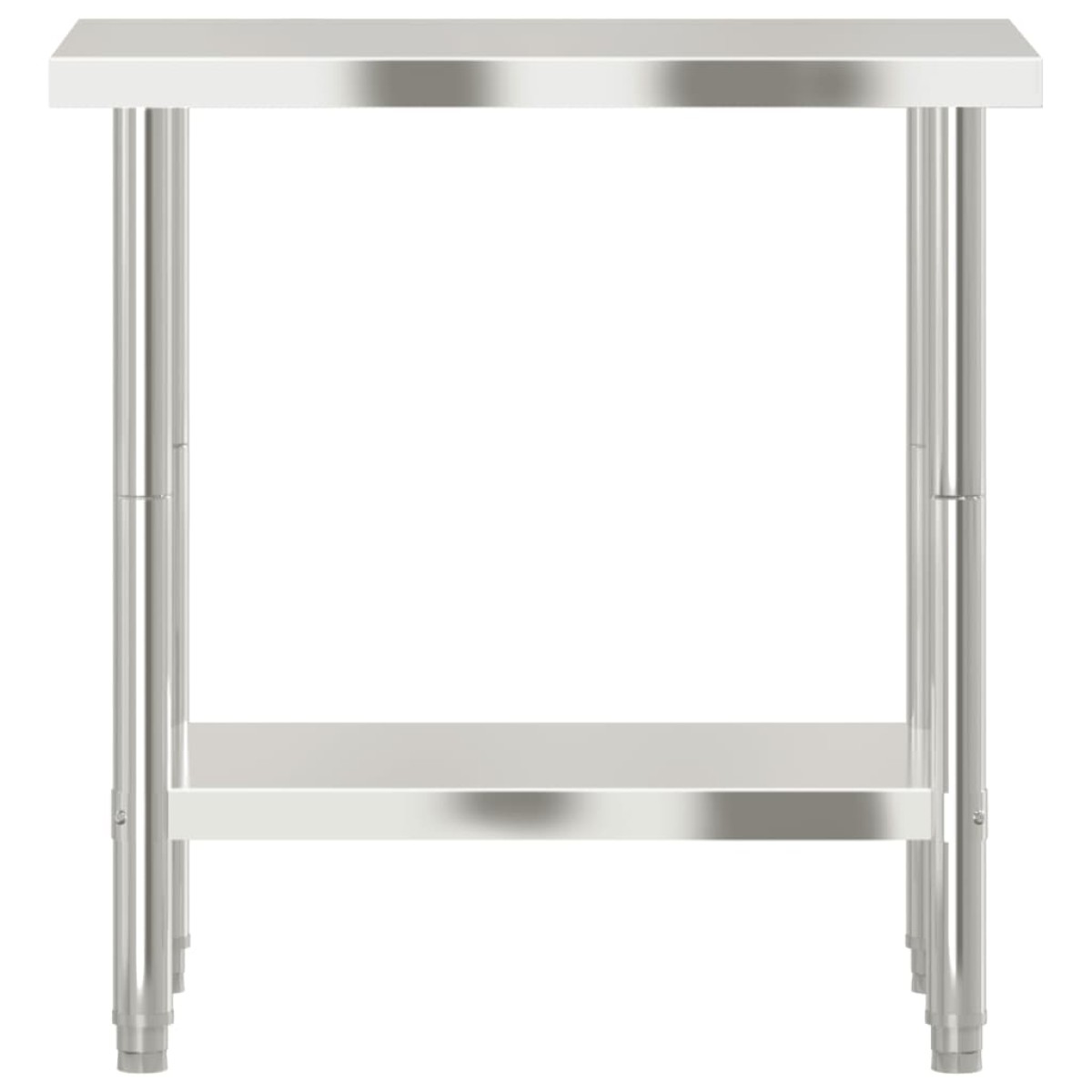 vidaXL Πάγκος Εργασίας Κουζίνας 82,5x55x85 εκ. από Ανοξείδωτο Ατσάλι