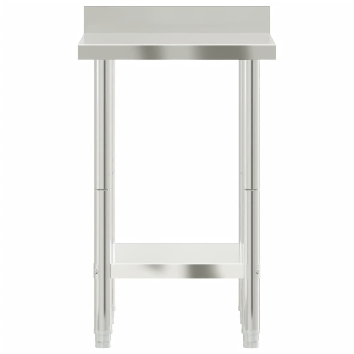 vidaXL Πάγκος Εργασίας Κουζίνας με Πλάτη 55x55x93 εκ. Ανοξείδ. Ατσάλι