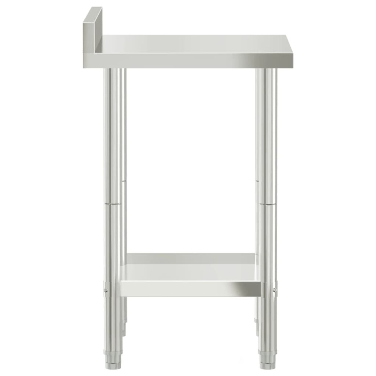 vidaXL Πάγκος Εργασίας Κουζίνας με Πλάτη 55x55x93 εκ. Ανοξείδ. Ατσάλι