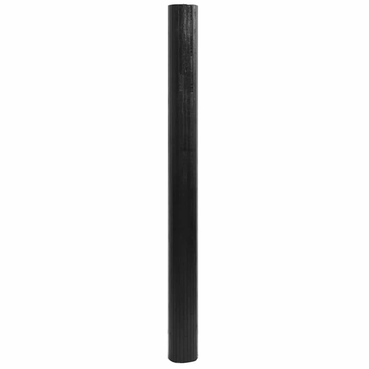 vidaXL Χαλί Ορθογώνιο Μαύρο 80 x 500 εκ. Μπαμπού