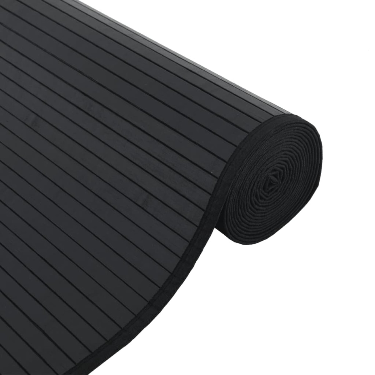 vidaXL Χαλί Ορθογώνιο Μαύρο 60x200 εκ. από Μπαμπού