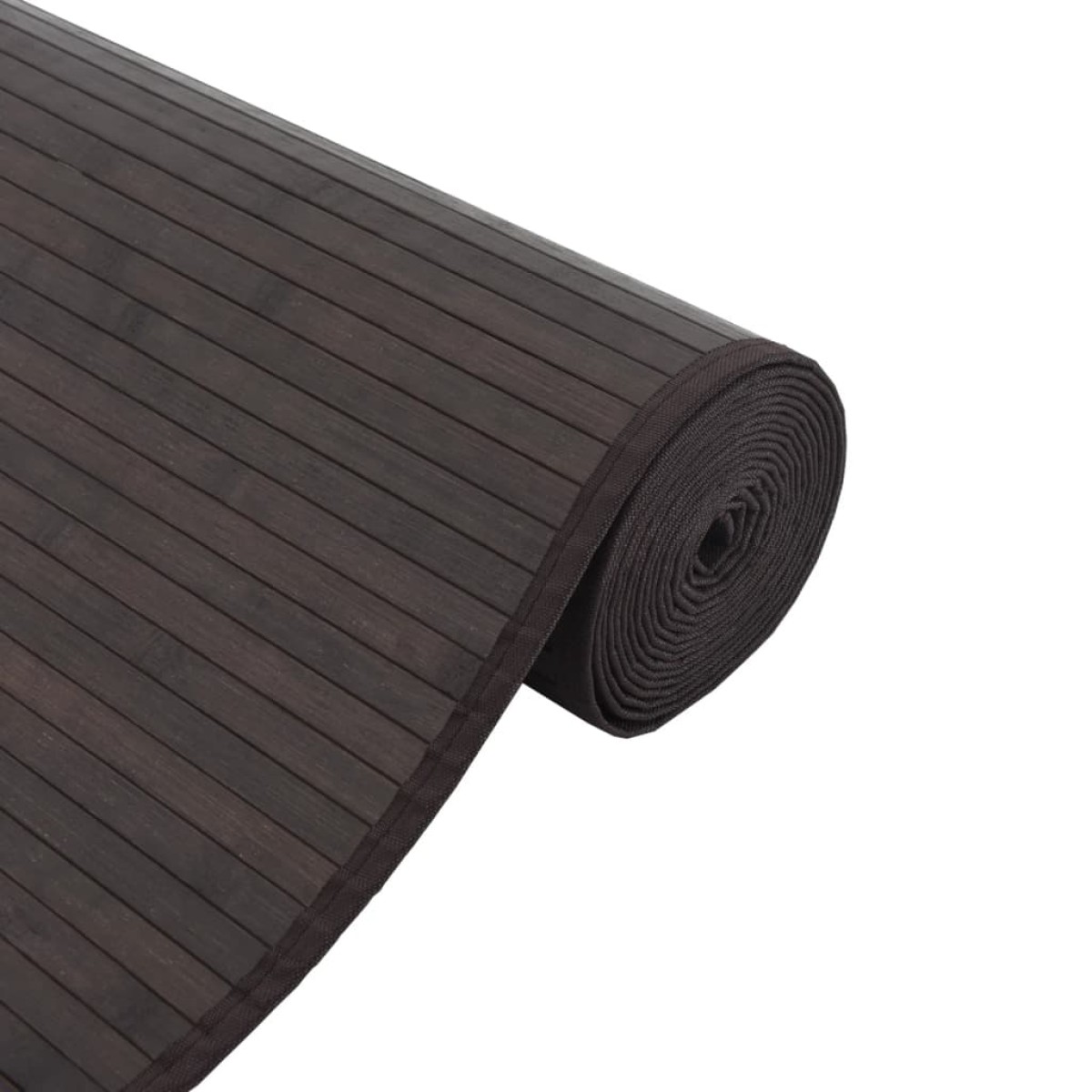 vidaXL Χαλί Ορθογώνιο Σκούρο Καφέ 60 x 200 εκ. από Μπαμπού