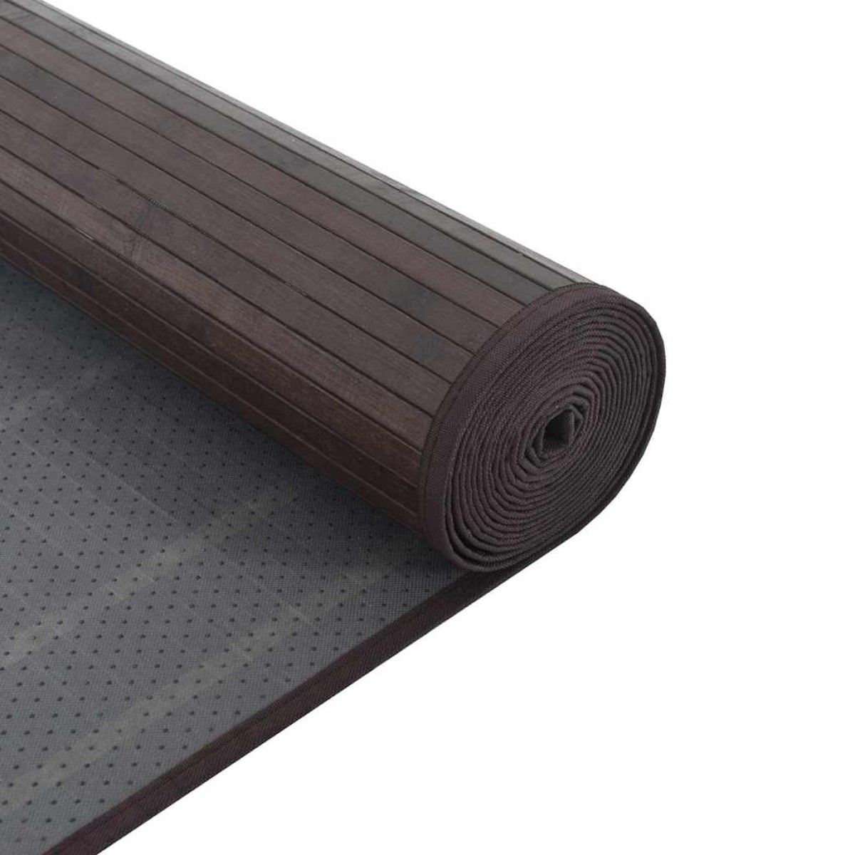 vidaXL Χαλί Ορθογώνιο Σκούρο Καφέ 60 x 500 εκ. Μπαμπού