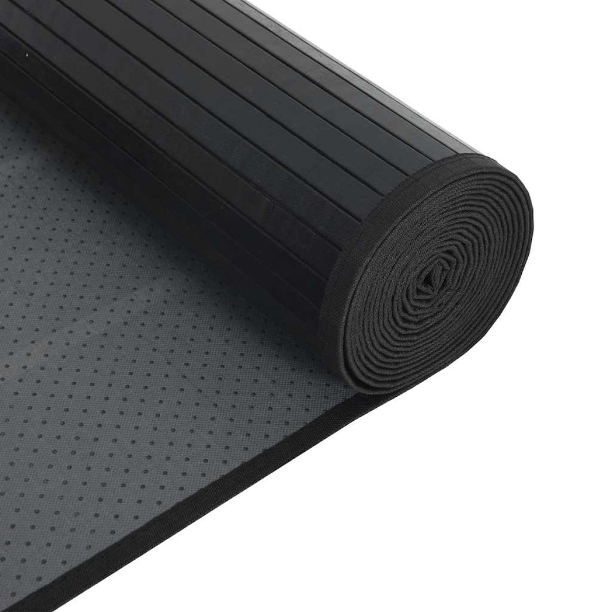 vidaXL Χαλί Ορθογώνιο Μαύρο 70x200 εκ. από Μπαμπού