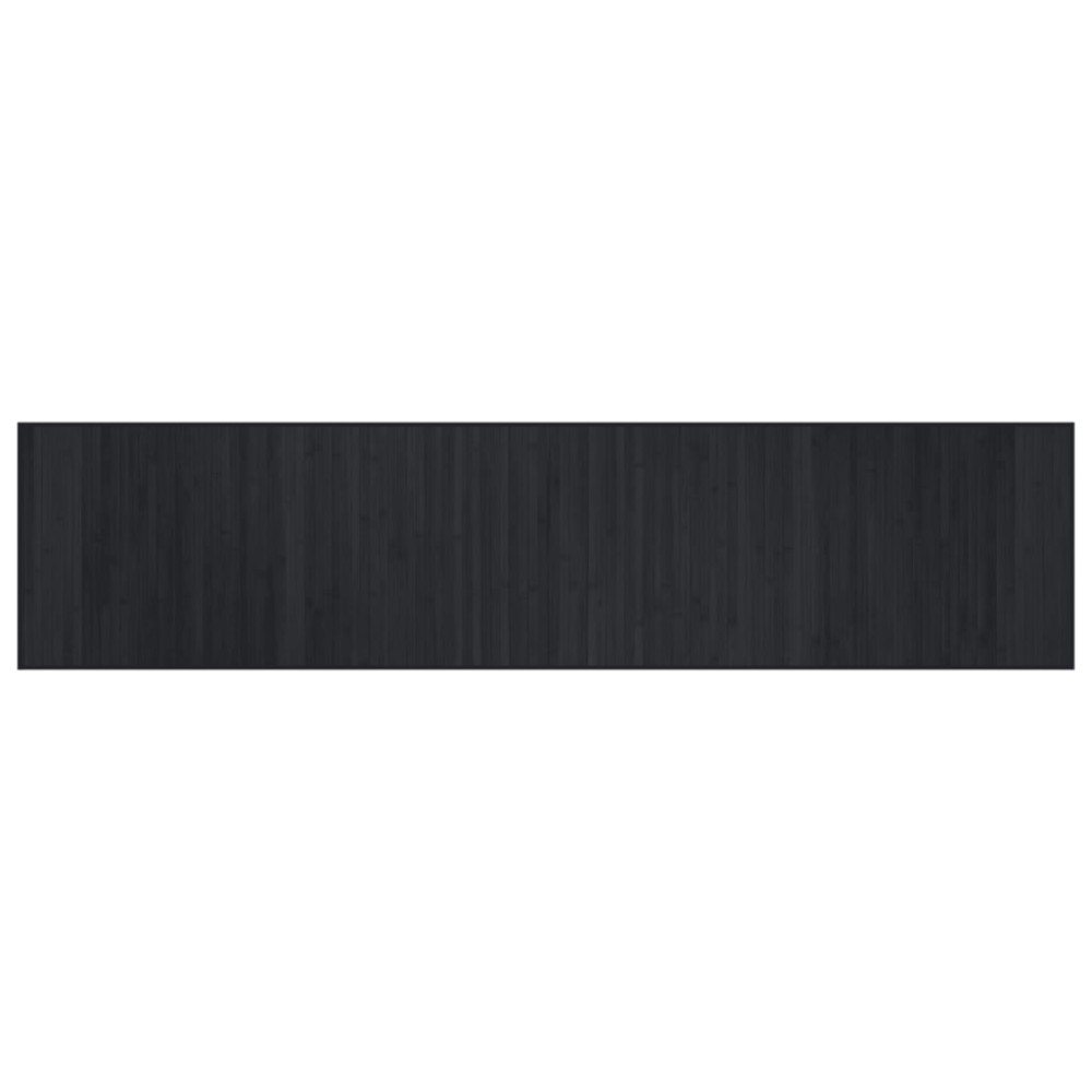 vidaXL Χαλί Ορθογώνιο Μαύρο 70 x 300 εκ. Μπαμπού