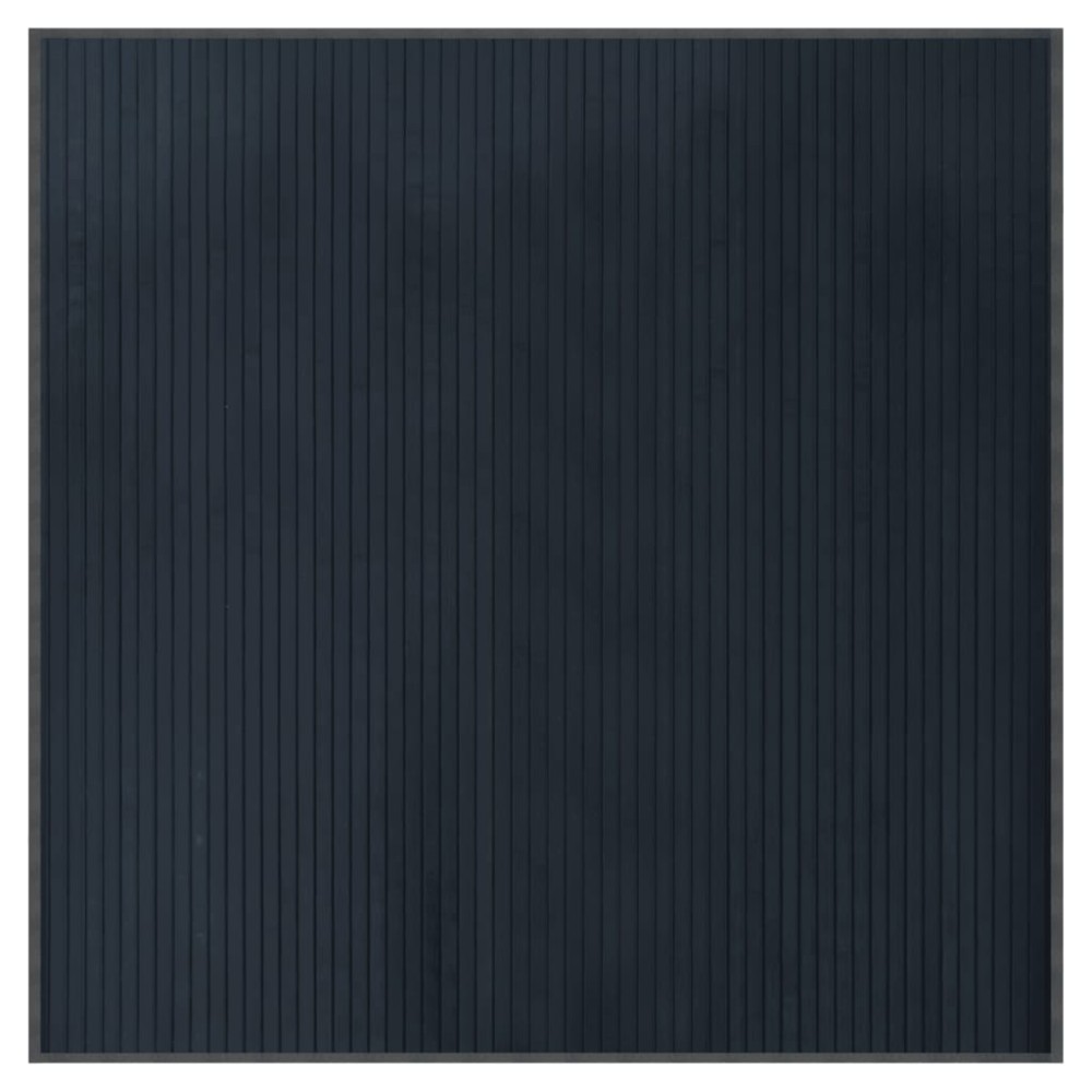 vidaXL Χαλί Τετράγωνο Γκρι 100 x 100 εκ. Μπαμπού