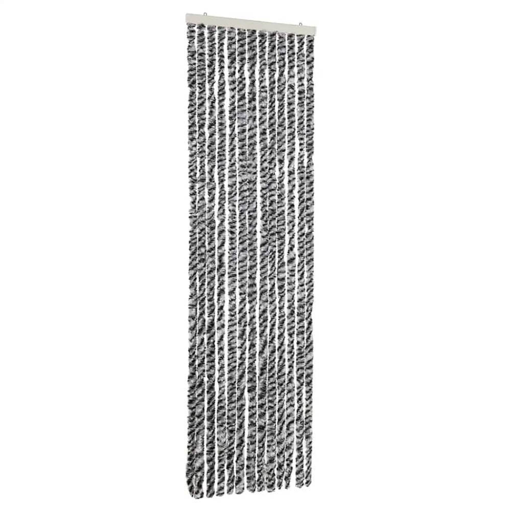 vidaXL Σήτα Εντόμων Γκρι/Μαύρη/Λευκή 56x200 εκ. από Σενίλ