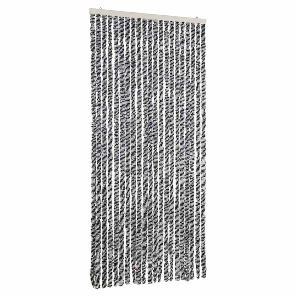 vidaXL Σήτα Εντόμων Γκρι/Μαύρη/Λευκή 90x200 εκ. από Σενίλ