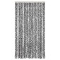 vidaXL Σήτα Εντόμων Γκρι/Μαύρη/Λευκή 100 x 220 εκ. από Σενίλ