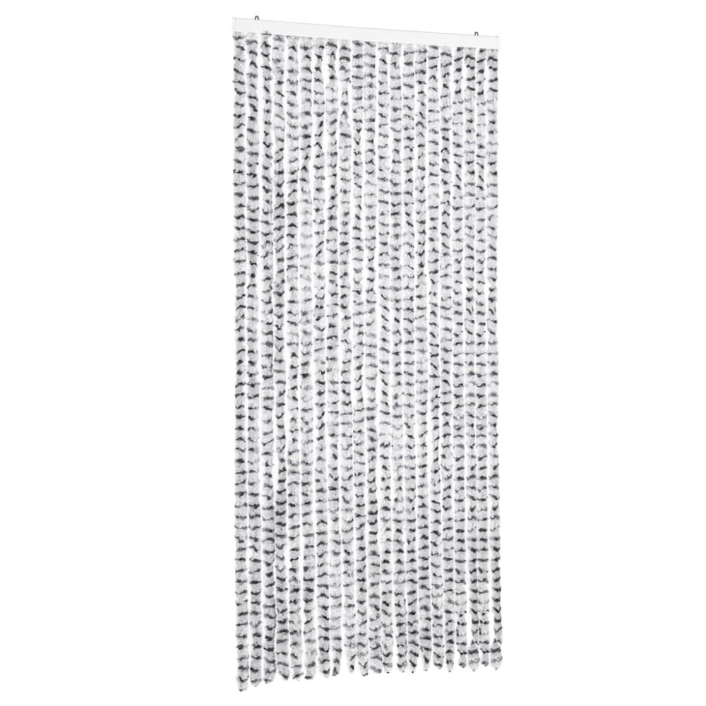 vidaXL Σήτα Εντόμων Ανοιχτό Γκρι / Σκούρο Γκρι 90 x 200 εκ. από Σενίλ