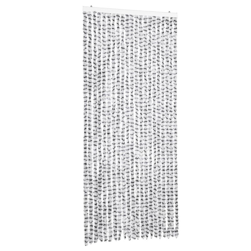vidaXL Σήτα Εντόμων Ανοιχτό Γκρι / Σκούρο Γκρι 90 x 200 εκ. από Σενίλ