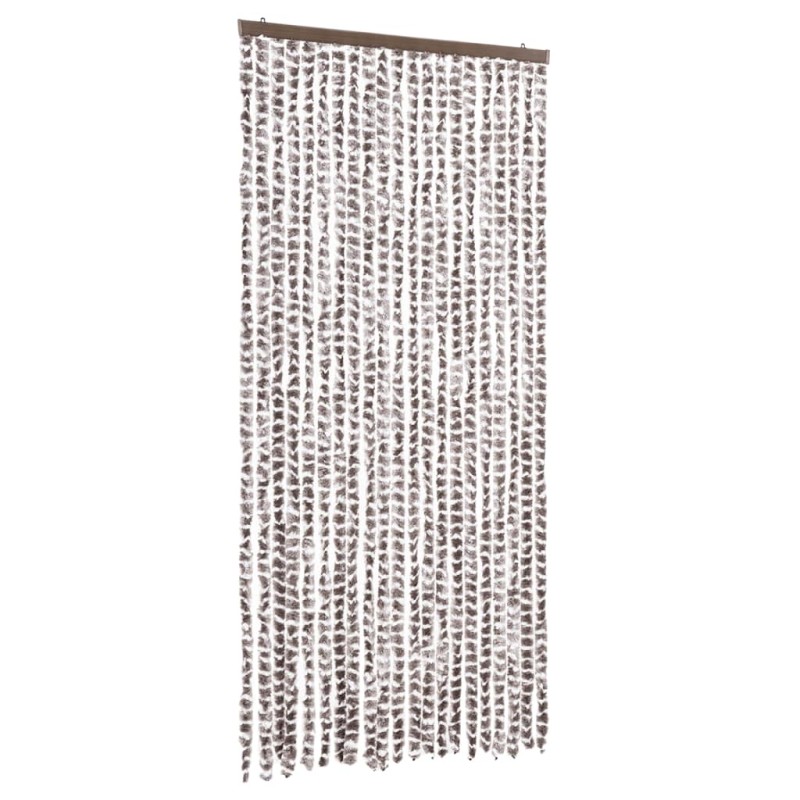 vidaXL Σήτα Εντόμων Taupe / Λευκό 90 x 200 εκ. από Σενίλ