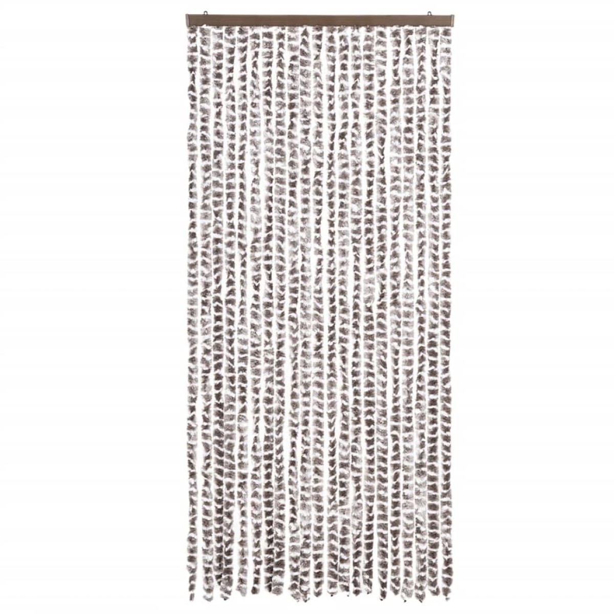 vidaXL Σήτα Εντόμων Taupe / Λευκό 90 x 200 εκ. από Σενίλ