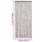 vidaXL Σήτα Εντόμων Taupe / Λευκό 90 x 200 εκ. από Σενίλ