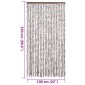 vidaXL Σήτα Εντόμων Taupe / Λευκό 100 x 230 εκ. από Σενίλ