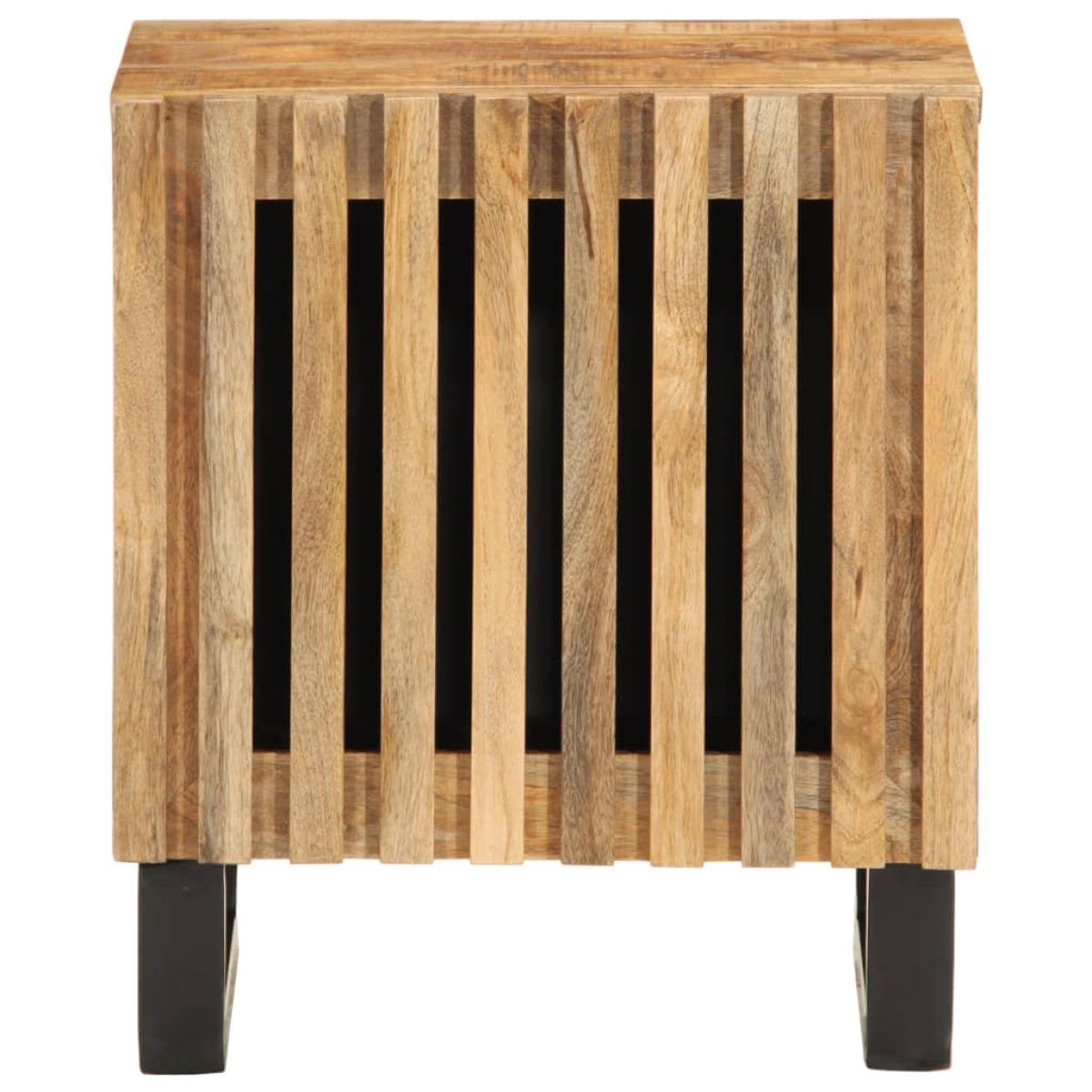 vidaXL Κομοδίνα 2 τεμ. 40 x 34 x 46 εκ. Ακατέργαστο Μασίφ Ξύλο Μάνγκο