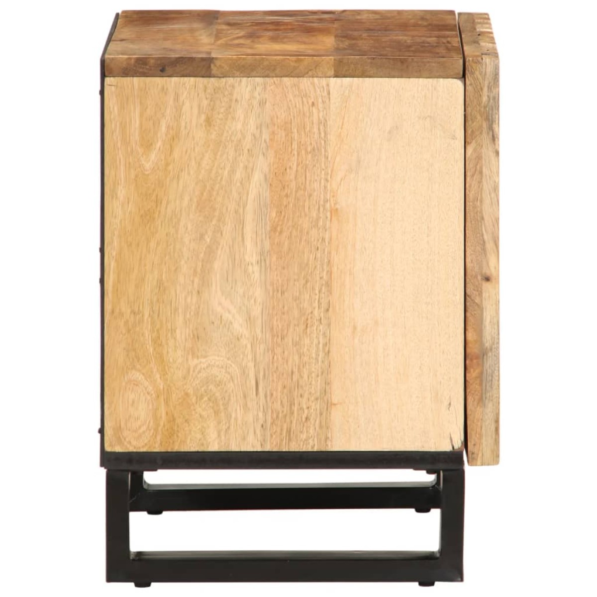 vidaXL Κομοδίνα 2 τεμ. 40 x 34 x 46 εκ. Ακατέργαστο Μασίφ Ξύλο Μάνγκο
