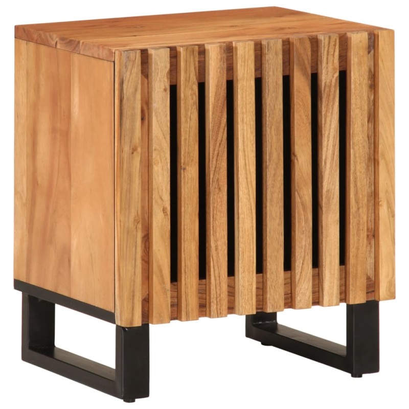 vidaXL Κομοδίνα 2 τεμ. 40 x 34 x 46 εκ. από Μασίφ Ξύλο Ακακίας