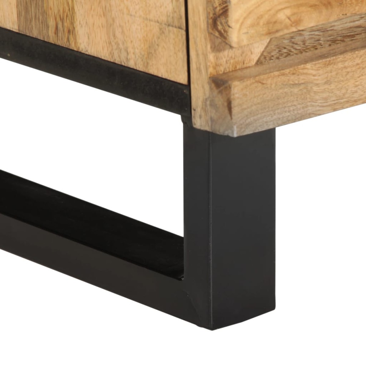 vidaXL Κομοδίνο 40 x 34 x 46 εκ. από Μασίφ Ακατέργαστο Ξύλο Μάνγκο