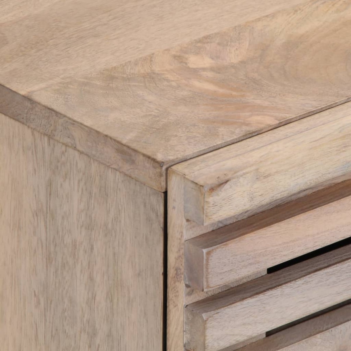 vidaXL Κομοδίνο 40 x 34 x 46 εκ. από Μασίφ Ξεβαμμένο Ξύλο Μάνγκο