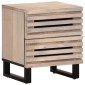 vidaXL Κομοδίνο 40 x 34 x 46 εκ. από Μασίφ Ξεβαμμένο Ξύλο Μάνγκο