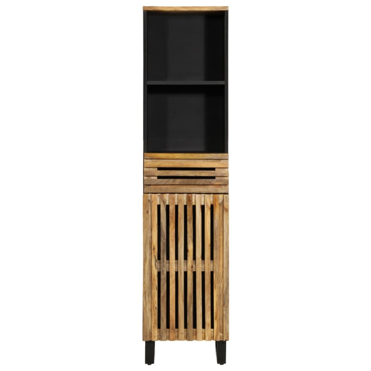 vidaXL Ντουλάπι 38 x 34 x 160 εκ. από Μασίφ Ακατέργαστο Ξύλο Μάνγκο