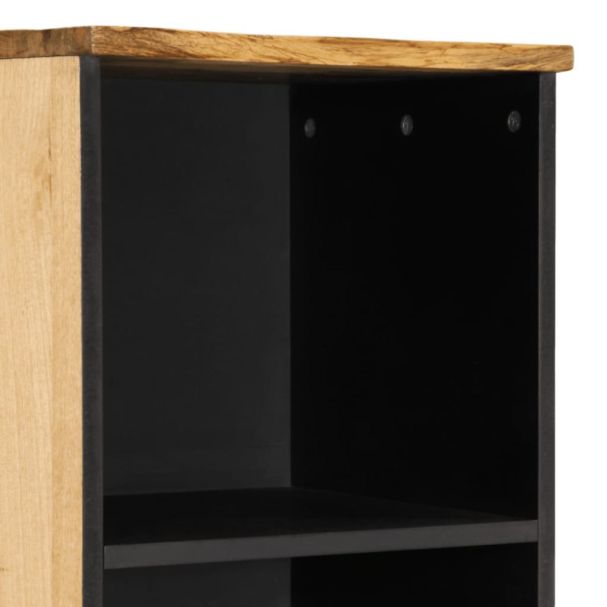 vidaXL Ντουλάπι 38 x 34 x 160 εκ. από Μασίφ Ακατέργαστο Ξύλο Μάνγκο
