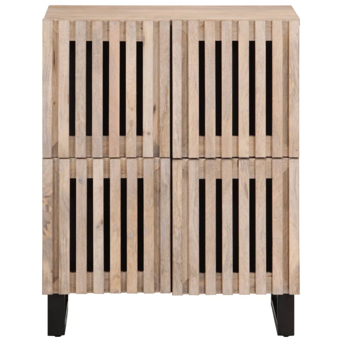 vidaXL Ντουλάπι 60 x 34 x 75 εκ. από Μασίφ Ξύλο Μάνγκο