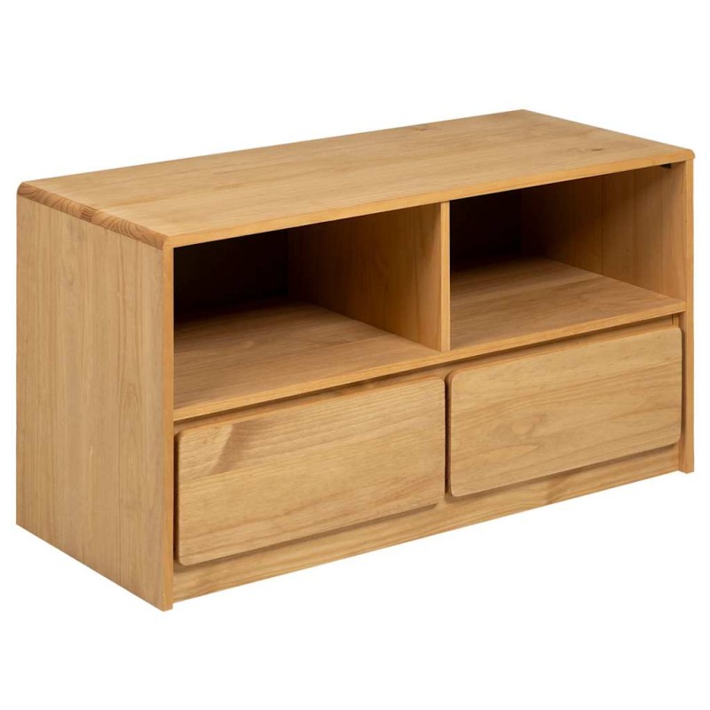 vidaXL Έπιπλο Τηλεόρασης SAUDA Χρώμα Δρυός 99x43x55 εκ. Μασίφ Πεύκο