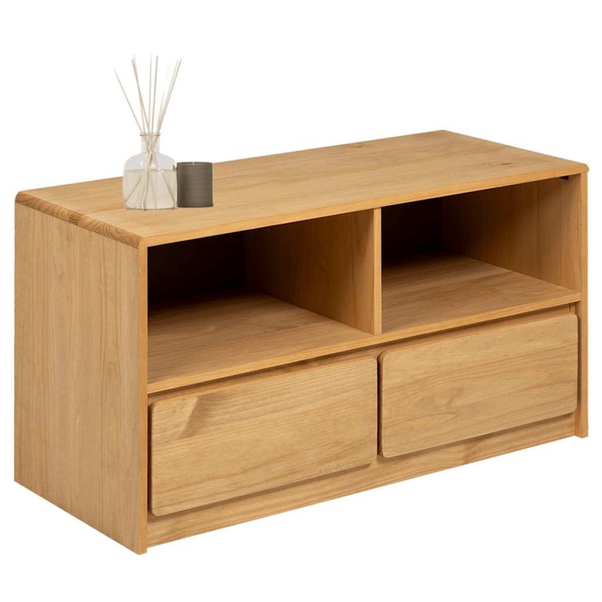 vidaXL Έπιπλο Τηλεόρασης SAUDA Χρώμα Δρυός 99x43x55 εκ. Μασίφ Πεύκο