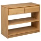 vidaXL Τραπέζι Κονσόλα SAUDA Δρυς 89,5x36,5x73 εκ. Μασίφ Ξύλο Πεύκου