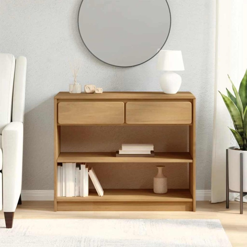 vidaXL Τραπέζι Κονσόλα SAUDA Δρυς 89,5x36,5x73 εκ. Μασίφ Ξύλο Πεύκου