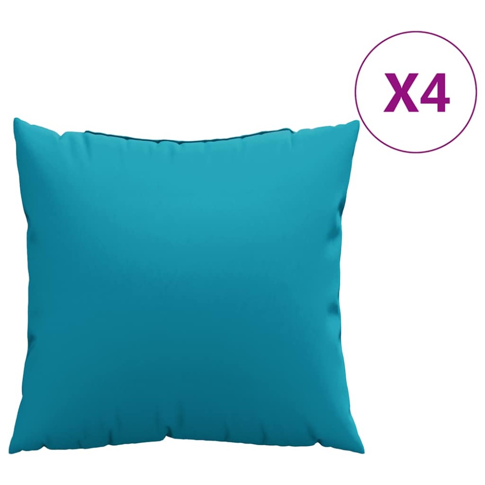 vidaXL Μαξιλάρια Καναπέ 4 τεμ. Μπλε 50x50 εκ. Υφασμάτινα