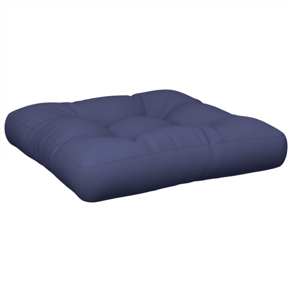 vidaXL Μαξιλάρι Παλέτας Ναυτικό Μπλε 60 x 60 x 12 εκ. Υφασμάτινο