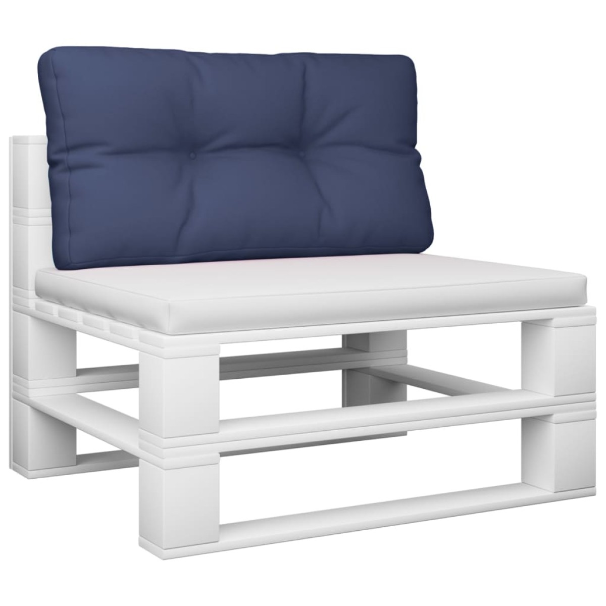 vidaXL Μαξιλάρι Παλέτας Ναυτικό Μπλε 120 x 40 x 12 εκ. Υφασμάτινο