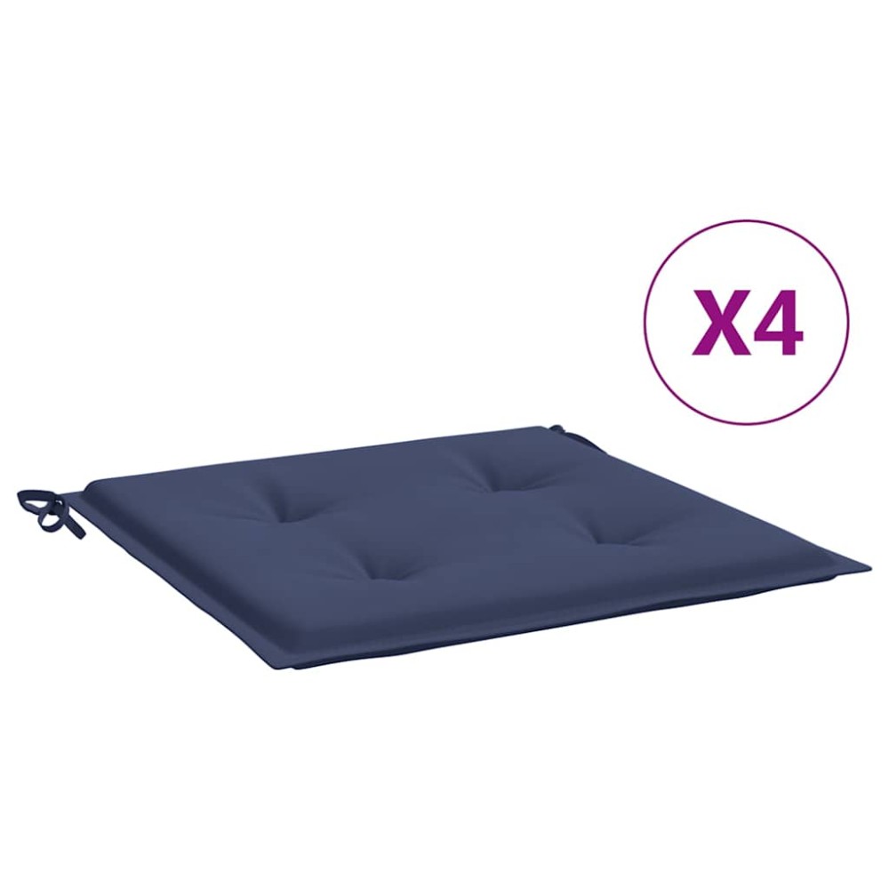 vidaXL Μαξιλάρια Παλέτας 4 τεμ. Ναυτικό Μπλε 50x50x4 εκ. Ύφασμα Oxford